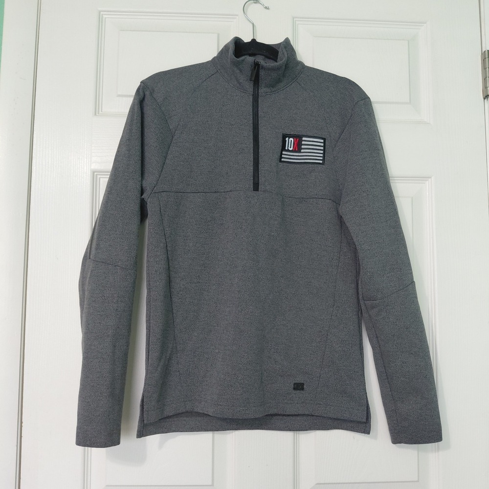 OGIO 10X Mens XS Quarter Zip Pullover Gray Heather OG821 Active Top